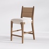 image:imageNathan James Cove 24 Counter Stool Seagrass Woven Back and Padded Seat Dark Brown Set of 4Cove Dark Brown
