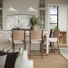 image:imageNathan James Cove 24 Counter Stool Seagrass Woven Back and Padded Seat Dark Brown Set of 4Cove Dark Brown