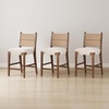 image:imageNathan James Cove 24 Counter Stool Seagrass Woven Back and Padded Seat Dark Brown Set of 4Cove Dark Brown