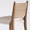 image:imageNathan James Cove 24 Counter Stool Seagrass Woven Back and Padded Seat Dark Brown Set of 4Cove Dark Brown