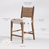 image:imageNathan James Cove 24 Counter Stool Seagrass Woven Back and Padded Seat Dark Brown Set of 4Cove Dark Brown