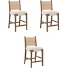 image:imageNathan James Cove 24 Counter Stool Seagrass Woven Back and Padded Seat Dark Brown Set of 4Cove Dark Brown