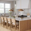 image:imageNathan James Cove 24 Counter Stool Seagrass Woven Back and Padded Seat Dark Brown Set of 4Cove Light Brown