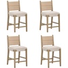 image:imageNathan James Cove 24 Counter Stool Seagrass Woven Back and Padded Seat Dark Brown Set of 4Cove Light Brown