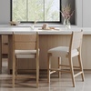 image:imageNathan James Cove 24 Counter Stool Seagrass Woven Back and Padded Seat Dark Brown Set of 4Cove Light Brown