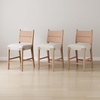 image:imageNathan James Cove 24 Counter Stool Seagrass Woven Back and Padded Seat Dark Brown Set of 4Cove Raw Oak