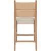 image:imageNathan James Cove 24 Counter Stool Seagrass Woven Back and Padded Seat Dark Brown Set of 4Cove Raw Oak