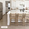 image:imageNathan James Cove 24 Counter Stool Seagrass Woven Back and Padded Seat Dark Brown Set of 4Elodia Light Brown
