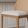 image:imageNathan James Cove 24 Counter Stool Seagrass Woven Back and Padded Seat Dark Brown Set of 4Rikki Light BrownWhite