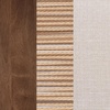 image:imageNathan James Cove 24 Counter Stool Seagrass Woven Back and Padded Seat Dark Brown Set of 4Webster Medium Brown